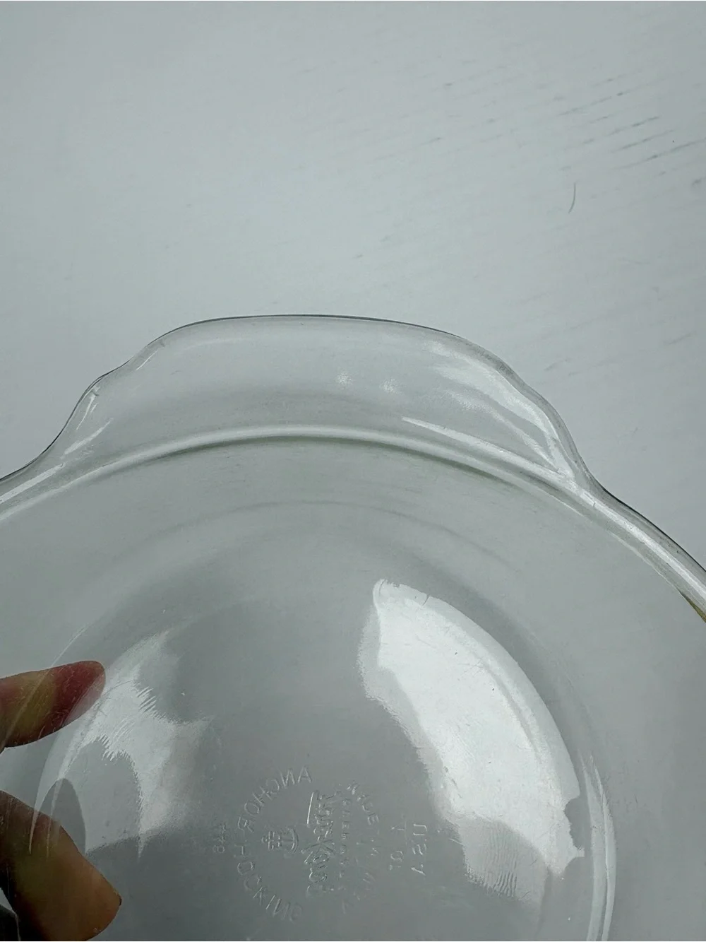 Vintage Anchor Hocking Fire King Glass Dish 446 One Quart Bakeware Made in USA